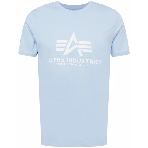 Alpha Industries Majica svijetloplava / bijela