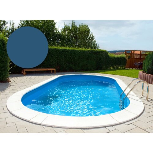 BWT Poolfolie Oval 600 x 320 x 135 cm - Adriablau - Debljina 0,6 mm / s klinastim rubom P3 Cene