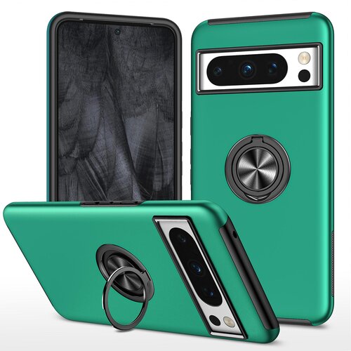 INORCO Ovitek za telefon s stojalom za prstan za Google Pixel 8 Pro, trden PC+mehek ovitek za telefon iz TPU, (22036018) Cene