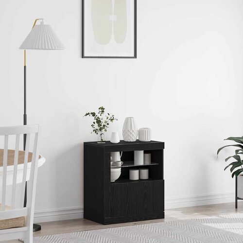  LED komoda Crna 60,5 x 37 x 67 cm Konstruirano drvo Cene