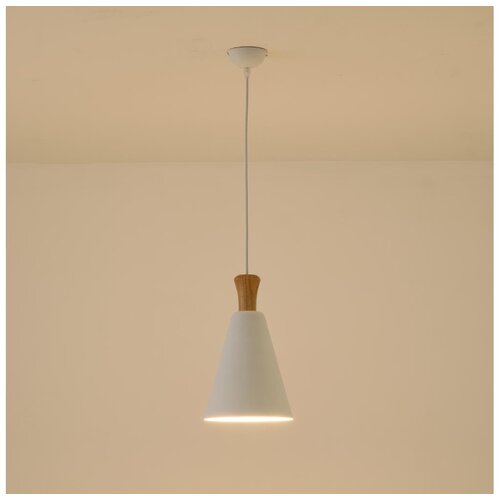  Visilica na sajli SIMPLO 1xE27/15W/230V, bela, prečnik 20 cm Cene