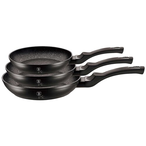 Shumee set 3 granitnih ponev berlinger haus črno srebrno BH-6159, (21385286) Cene