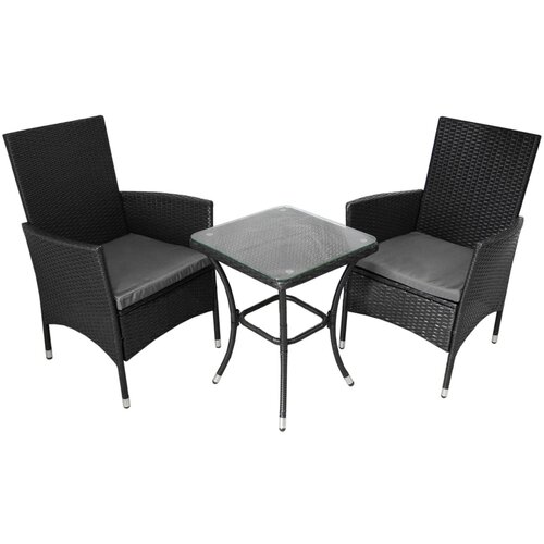 Monster JardÃ bistro set iz ratana črn, (21571451) Cene