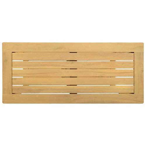  Vrtna konzolna miza s polico Svetla akacija 80 x 35 x 75 cm, (5000285896) Slike