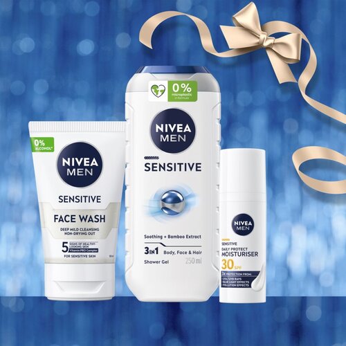 Nivea MEN Feel Nurtured darilni set za telo in obraz Slike