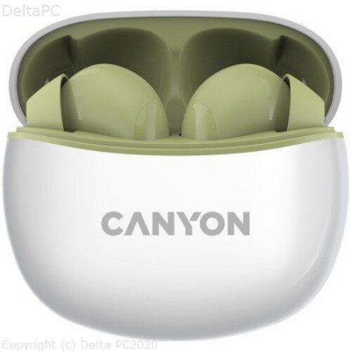 Canyon TWS-5 bluetooth headset with microphone BT V5.3 TWS5GR Slike