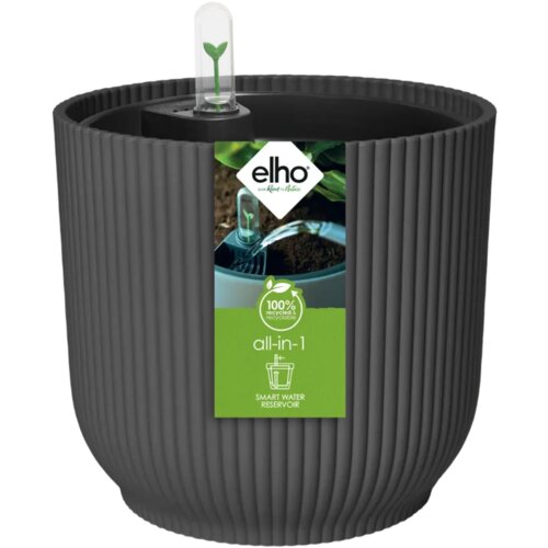 ELHO all-in-1 set vibes rund 18 cm vključ. s sistemom za zalivanje - antracitna Slike