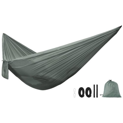 INF Dvojna kamping viseča mreža 275cm x 140cm, 210T najlon Gray, (5000212560) Slike