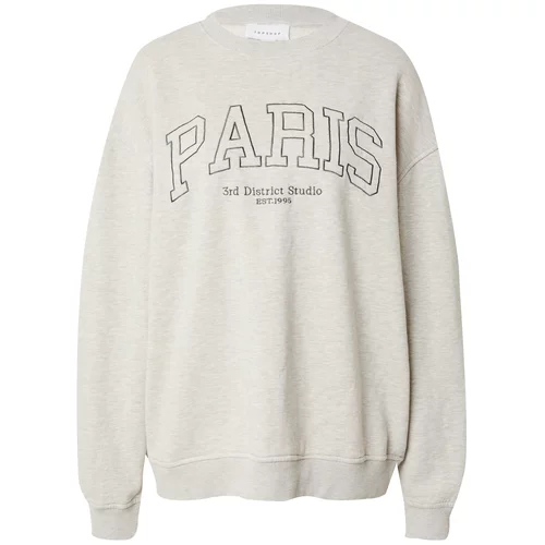 Top Shop Majica 'Paris' ecru / siva / črna