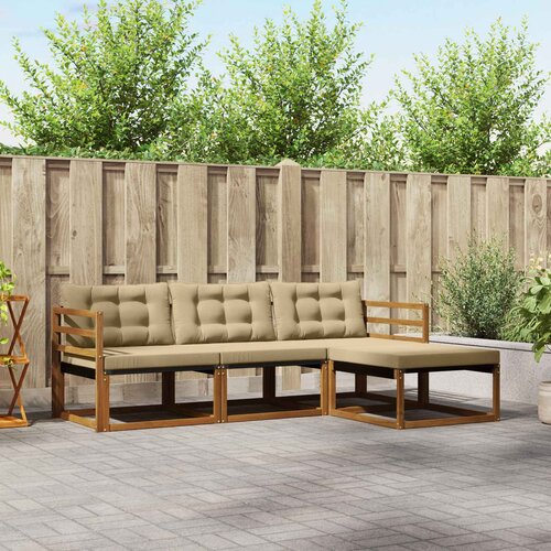  Set vanjskih sofa 4 kom. Prirodna i bež Cijene
