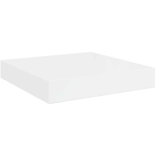  Plutajuće zidne police 2 kom sjajne bijele 23x23,5x3,8 cm MDF Slike