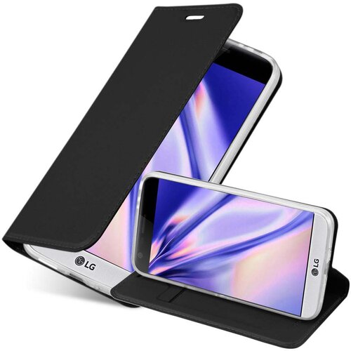 Cadorabo Ohi&scaron;je, združljivo z LG G5 v klasična črna - Za&scaron;čitni ovitek z magnetnim zapiranjem, stoječo funkcijo in režo za kartice, (20561264) Cene