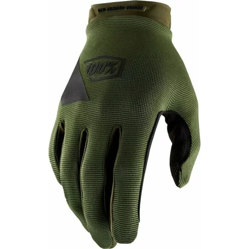 100% Ridecamp Gloves Army Green/Black M