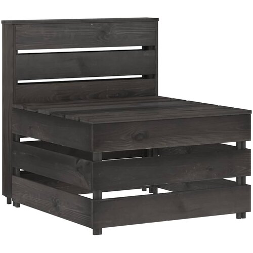  Srednja vrtna sofa od paleta od sivo impregnirane borovine Cene