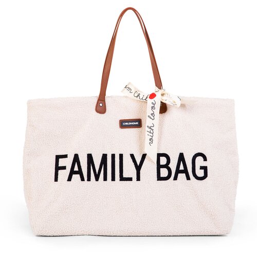 Childhome Torba Family bag, Teddy off white Cene