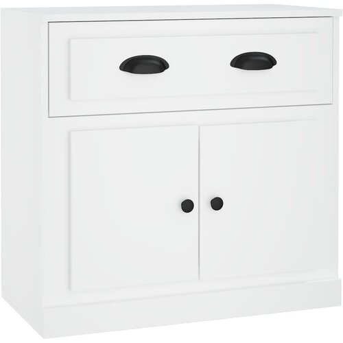  Komoda bijela 70 x 35,5 x 67,5 cm od konstruiranog drva Slike