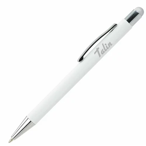 Kemični svinčnik Talin, belo srebrn