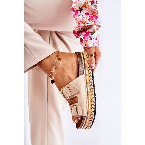 Kesi Women&amp;#039;s Slippers On the Platform Melissa Beige Melissa Slike