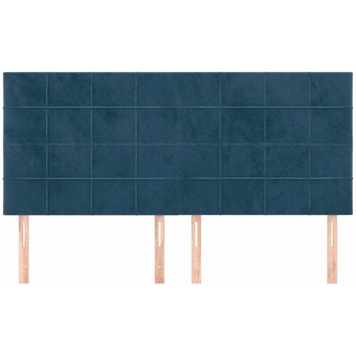  Uzglavlje tamnoplavo 180x5x118/128 cm bar&amp;scaron;unasto Slike