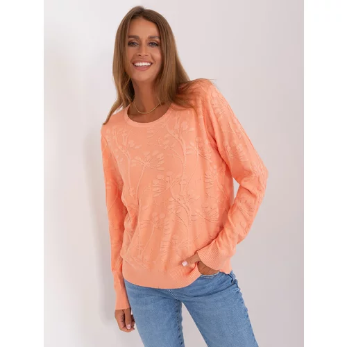 Fashion Hunters Classic peach sweater with patterns