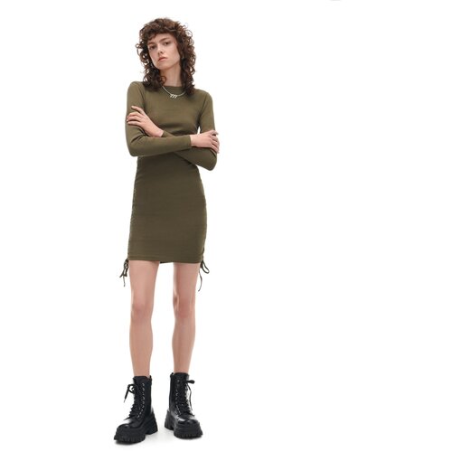 Cropp - Mini obleka - Kaki Slike