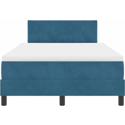  LED Box Spring Krevet Tamno plava 120 x 190 cm Bar&amp;scaron;un Slike