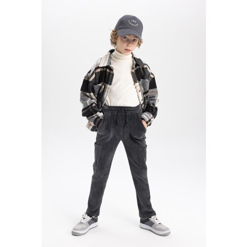Defacto Boy&amp;#039;s Cargo Fit Standard Leg Corduroy Trousers Slike