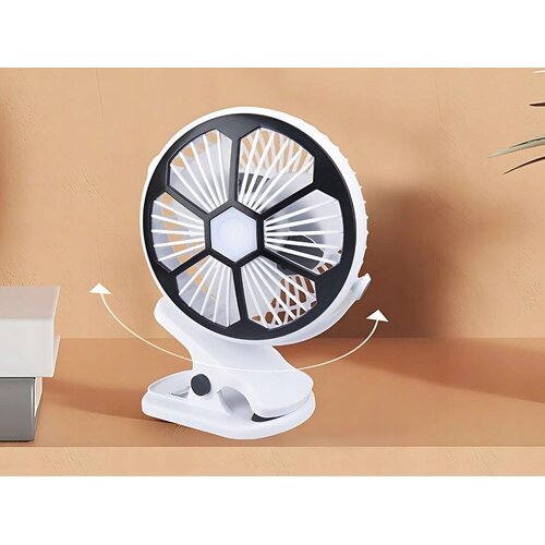  baterija. LED ventilator od 1200 mAh s usb spojnicom bijeli Slike