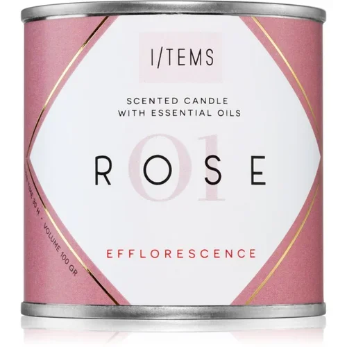 Items Essential 01 / Rose dišeča sveča 100 g
