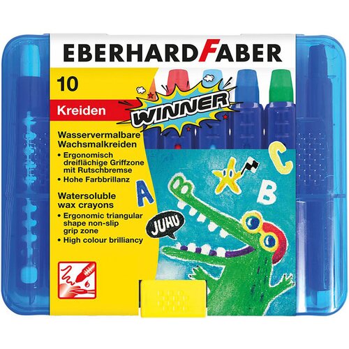 Faber-Castell Vo&amp;scaron;čene barvice Eberhard Faber Winner, 10 kosov Slike