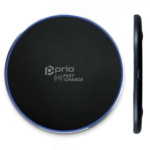 Prio Fast Charge bežični punjač 15W (USB C) crni Slike