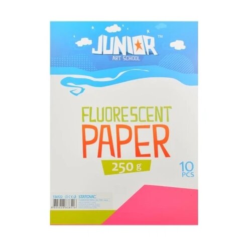 Junior jolly fluo paper papir fluo a4 250g 10k - odaberite nijansu fluo roze ( 136122 ) Cene