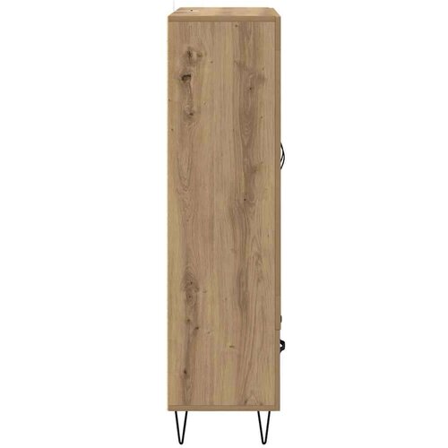 VidaXL Highboard Umjetnički hrast 69,5 x 31 x 115 cm Konstruirano drvo Slike