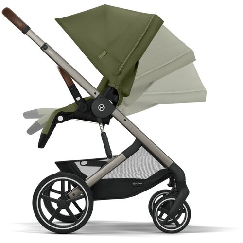 Cybex kolica Balios S Lux, Moss Green (taupe ram) Slike