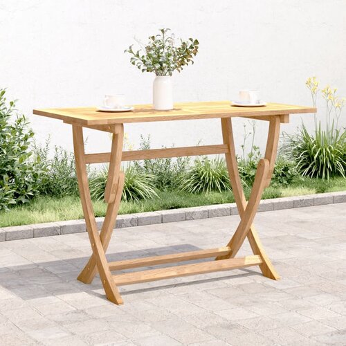 vidaXL Zložljiva vrtna miza 110x55x75 cm trden akacijev les Cene