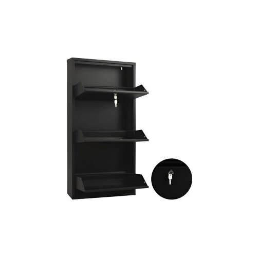 Hanah home Ormar za cipele Primo 3 Black Cene