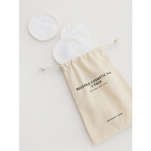 Reserved reusable cosmetic pads - bež Slike