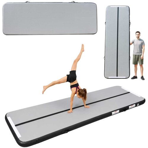  Napihljiva gimnastična blazina Air Track 300 cm - siva - Rojstni dan - Najstniki Slike