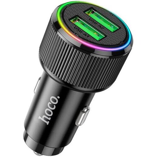 hoco. avtopolnilec adapter NZ14 Guerrero QC 36W 2xUSB za Samsung - črn Cene