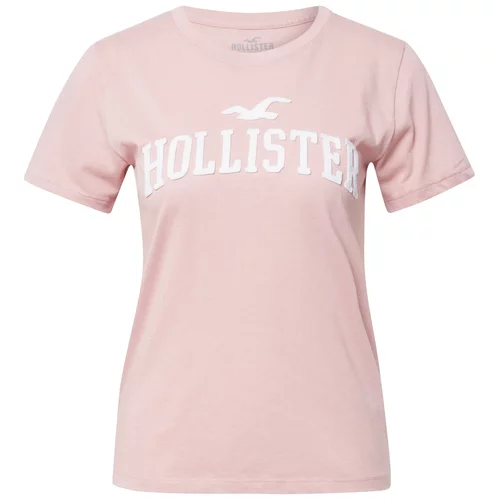 Hollister Majica roza / bela