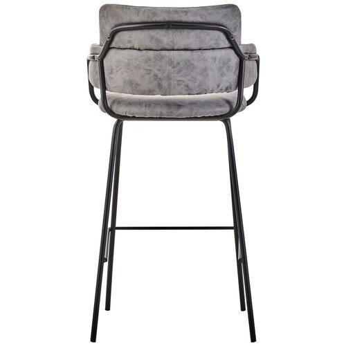 Premier Housewares Crna/siva podstavljena barska stolica Tamzin &amp;ndash; Slike