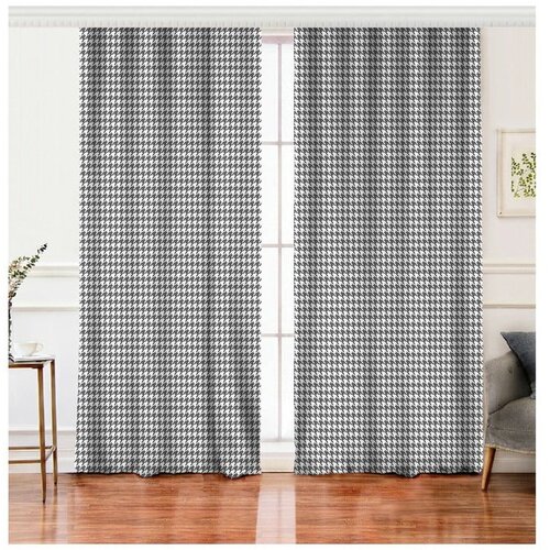 Minimalist Home World set od 2 crno-bijele zavjese s mješavinom pamuka Minimalist Home World, 140 x 260 cm Cijene