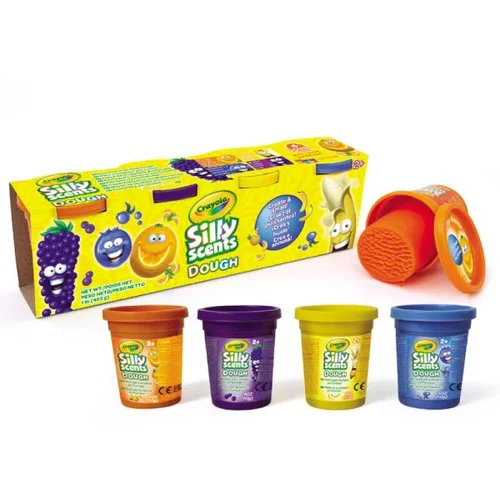 Crayola silly scents: dišeči komplet plastelina - 4 kosi