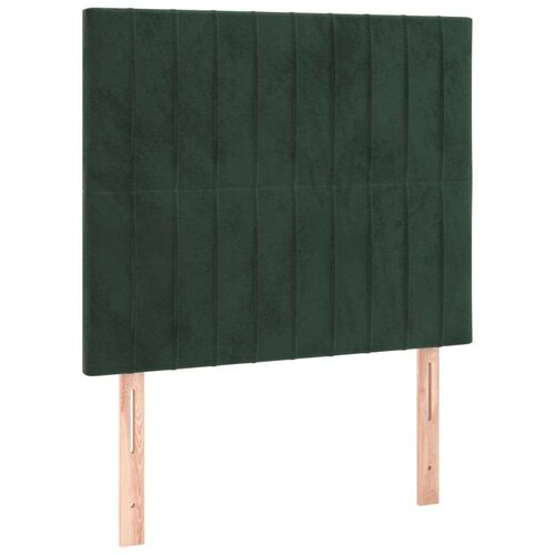  Uzglavlja 2 kom tamnozelena 90x5x78/88 cm bar&amp;scaron;unasta Slike