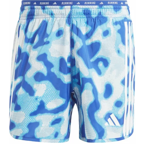 Adidas Športne hlače 'Own The Run' encijan / svetlo modra / bela