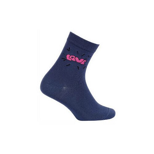 Gatta G34.01N Cottoline girls' socks modeled 27-32 navy 496 Slike