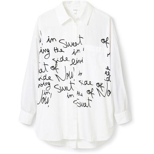 Desigual Bluza &amp;#039;CAM PARUGIA&amp;#039; črna / bela Slike