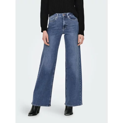 Only Jeans hlače Madison 15282980 Modra Wide Leg