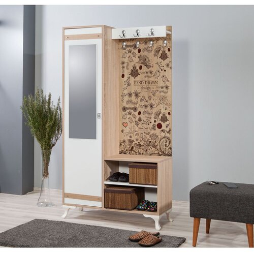 Woody Fashion İnci-731 sonoma oak hall stand Slike