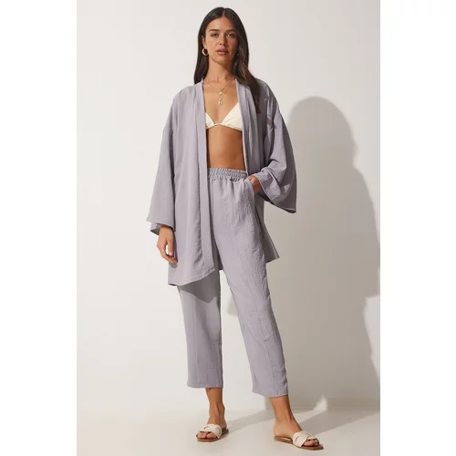 Happiness İstanbul Two-Piece Set - Gray - Relaxed fit